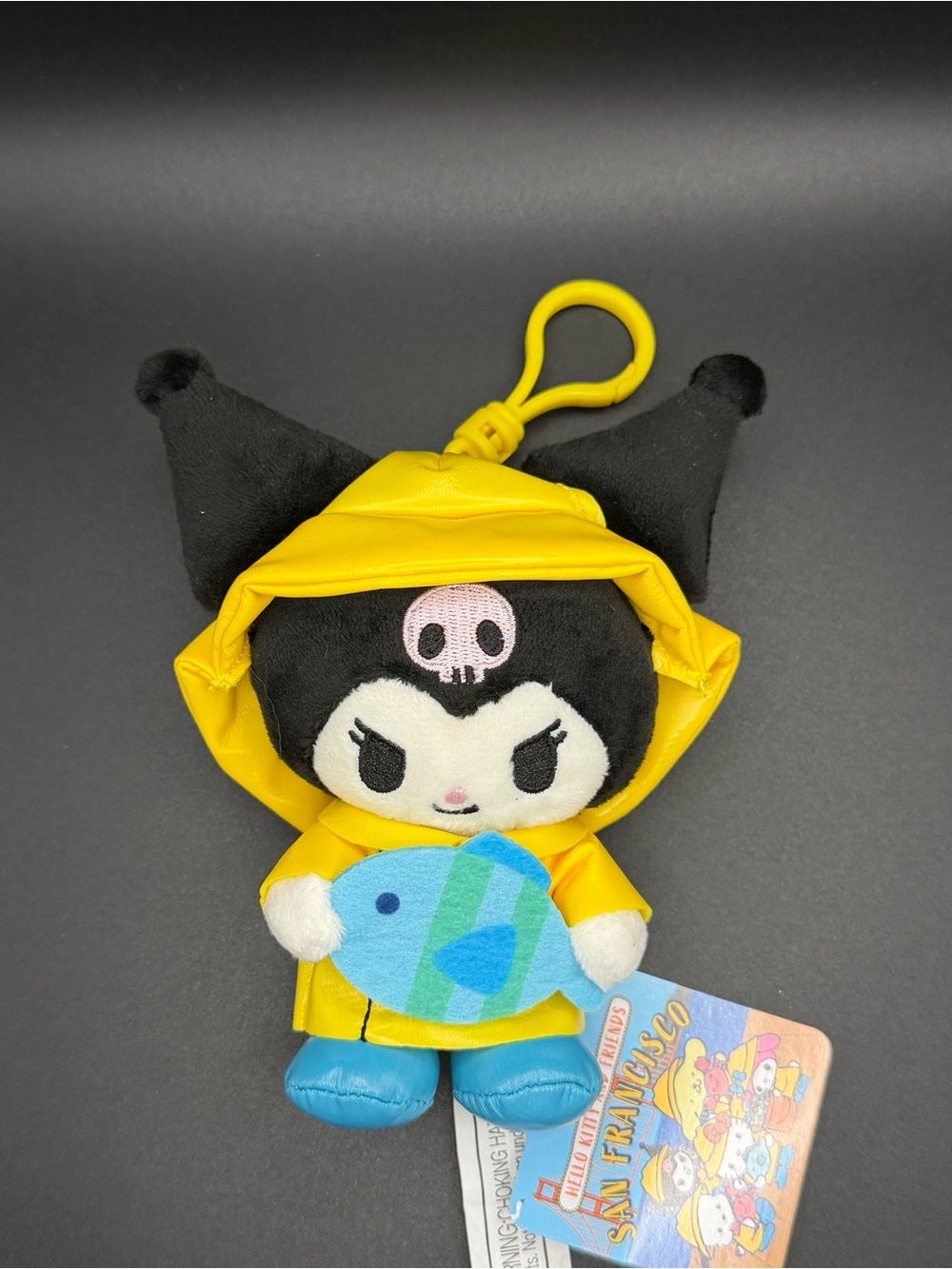 Sanrio San Francisco fisherman Kuromi plush/keychain ey45